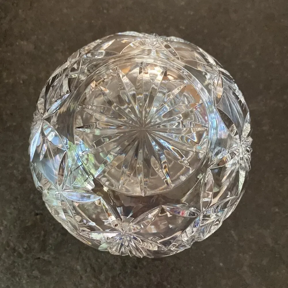 Vintage Leaded Crystal‎ Rose Bowl 